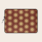Boho Summer Sun Pattern III Brick Red Laptop Sleeve Gallery Image 1