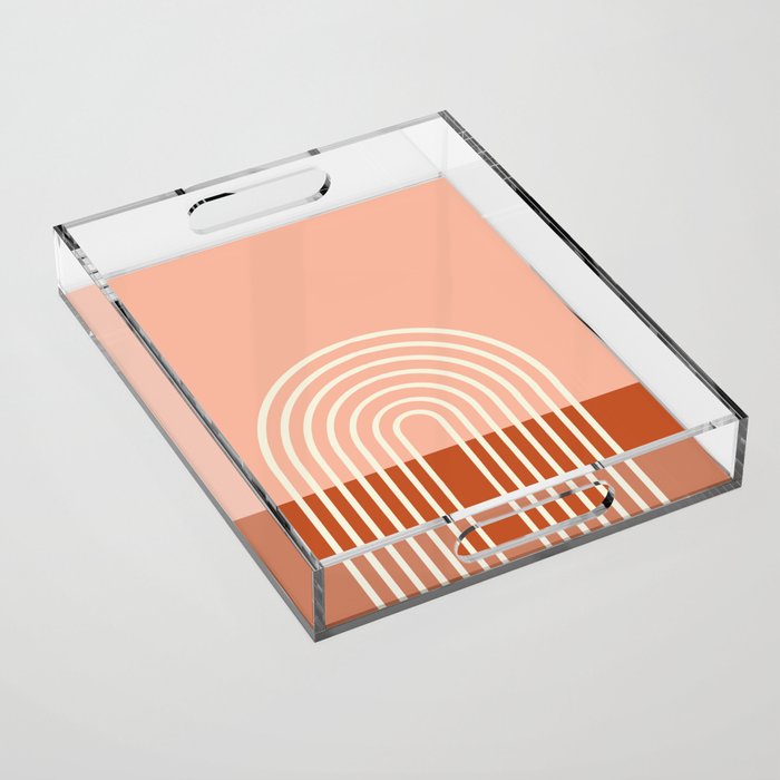 Terracota Pastel Acrylic Tray Gallery Image 1