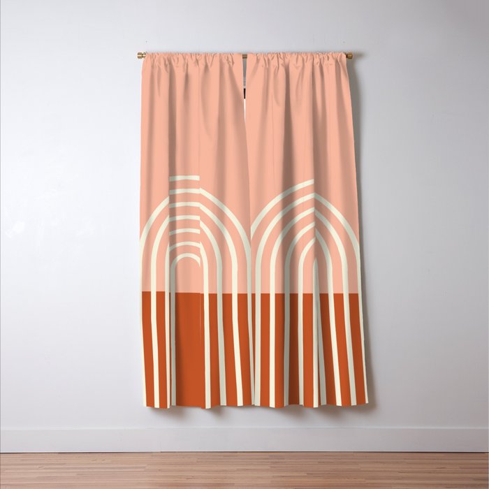 Terracota Pastel Window Curtain Gallery Image 3