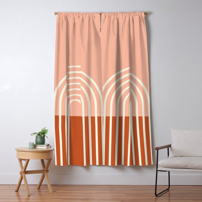 Terracota Pastel Window Curtain Gallery Image 5