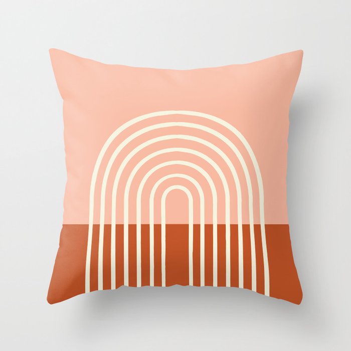 Terracota Pastel Throw Pillow Gallery Image 6