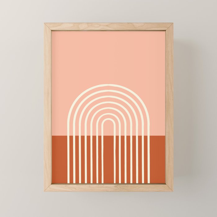 Terracota Pastel Mini Art Print Gallery Image 1