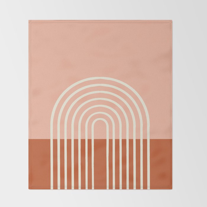 Terracota Pastel Throw Blanket Gallery Image 2