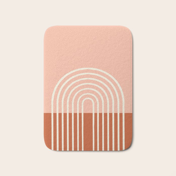 Terracota Pastel Bath Mat Gallery Image 1