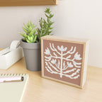 Floral Symmetry  - Inspired by PANTONE 17 1230 Mocha Mousse Mini Art Print Gallery Image 2
