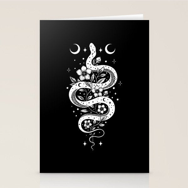Serpent Spell-White Stationery Card Gallery Image 2