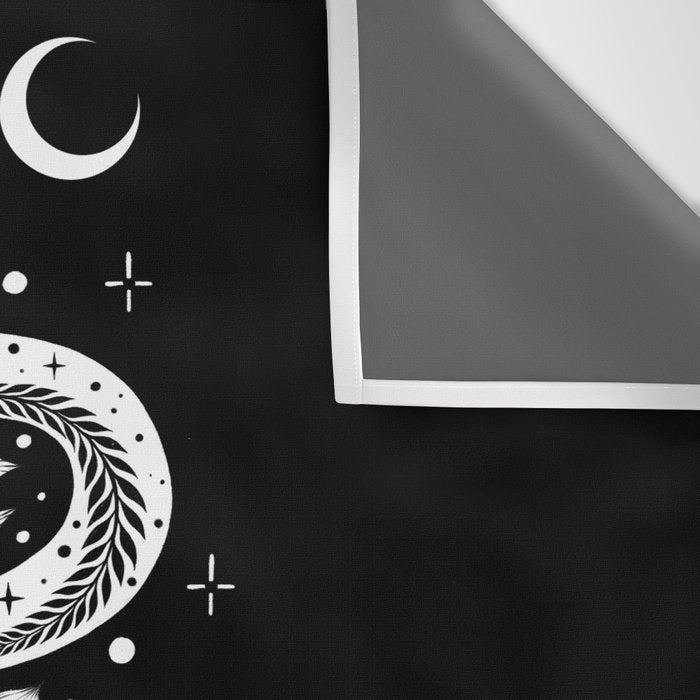 Serpent Spell-White Wall Tapestry Gallery Image 3