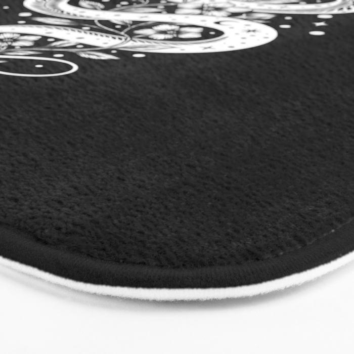 Serpent Spell-White Bath Mat Gallery Image 3