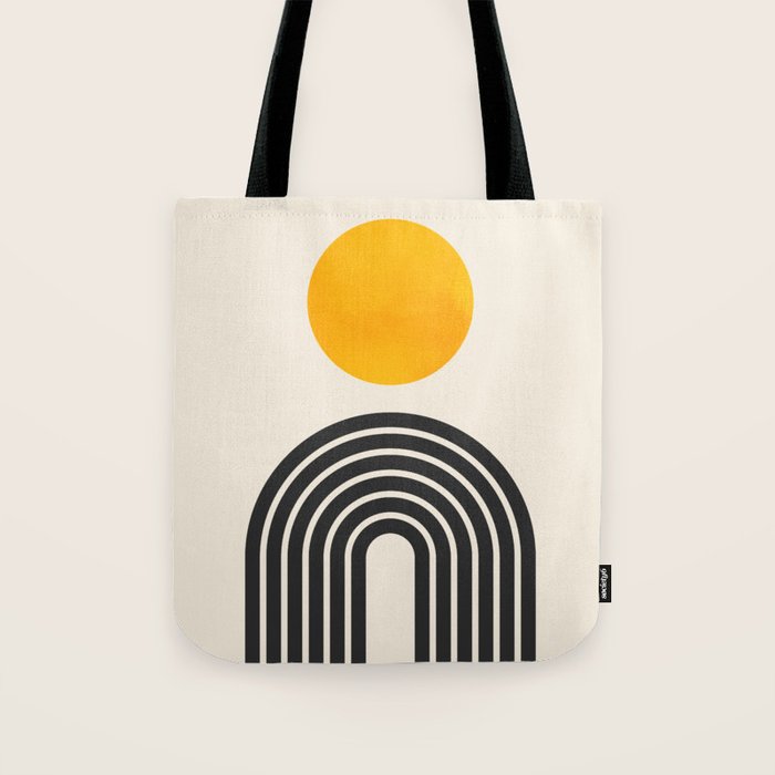 Gold Sun I: Mid-Century Modern Edition Tote Bag Gallery Image 1