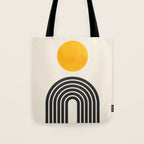 Gold Sun I: Mid-Century Modern Edition Tote Bag Gallery Image 1