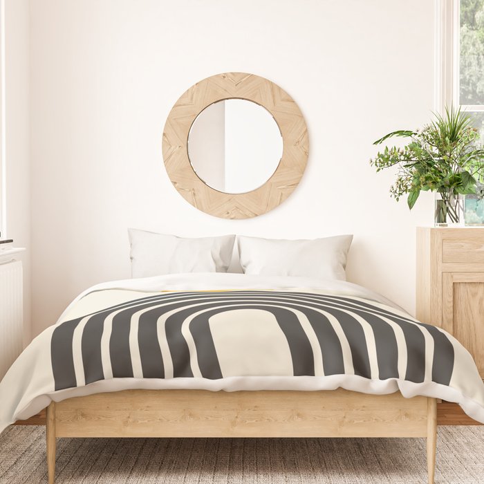 Gold Sun I: Mid-Century Modern Edition Duvet Cover Gallery Image 3