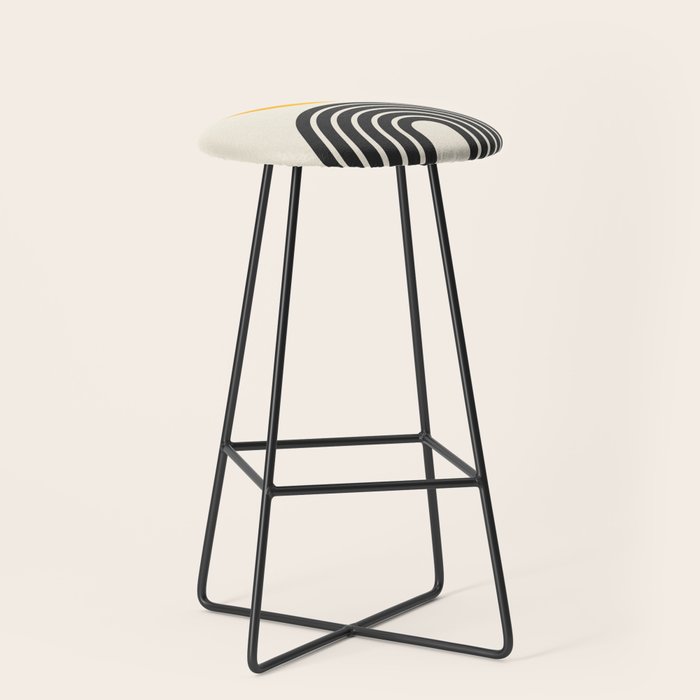 Gold Sun I: Mid-Century Modern Edition Stool Gallery Image 1