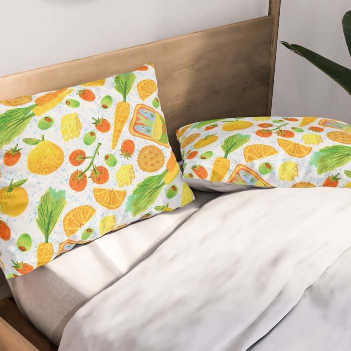 Kitchen Snacks & Apps in Orange & White Pillow Sham Gallery Image 2