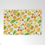 Kitchen Snacks & Apps in Orange & White Welcome Mat Gallery Image 1
