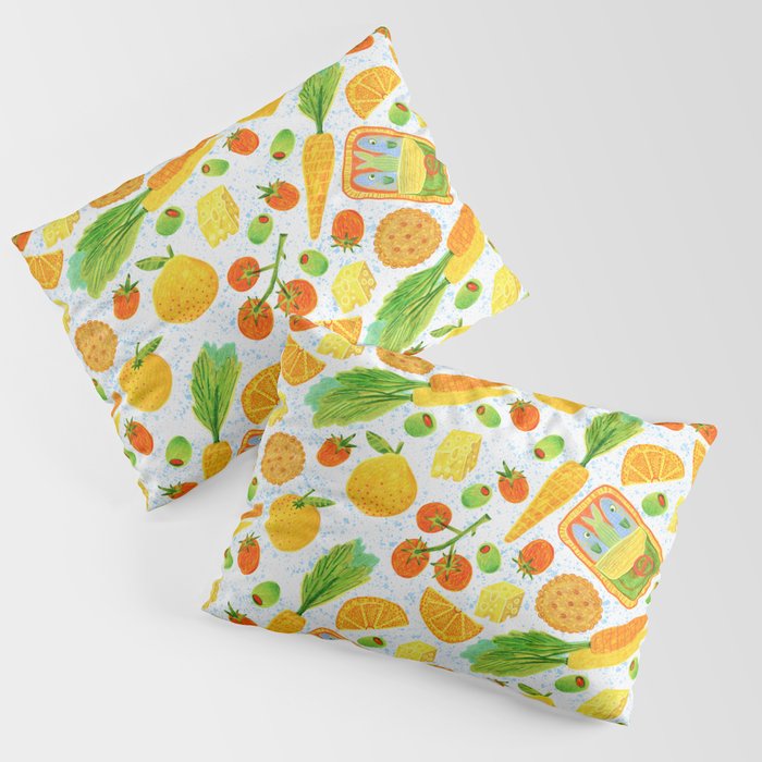 Kitchen Snacks & Apps in Orange & White Pillow Sham Gallery Image 3