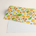 Kitchen Snacks & Apps in Orange & White Wrapping Paper Gallery Image 2