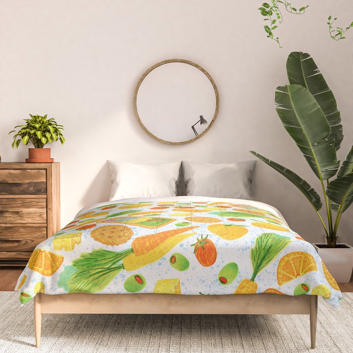 Kitchen Snacks & Apps in Orange & White Comforter Gallery Image 3