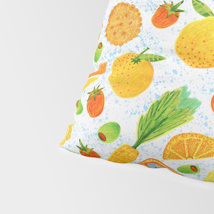 Kitchen Snacks & Apps in Orange & White Pillow Sham Gallery Image 4