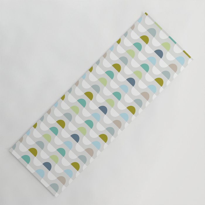 City life facade 2 soft grey Yoga Mat Gallery Image 1
