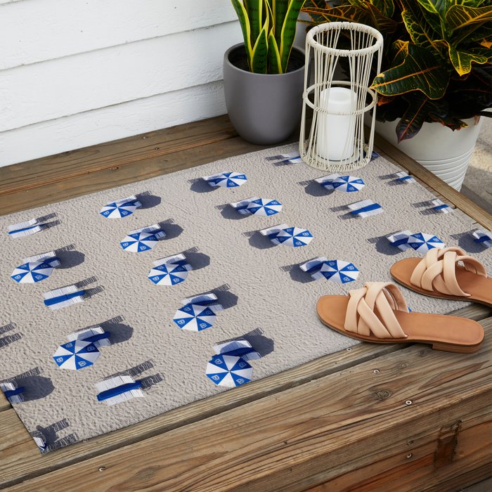 Beach Umbrellas Outdoor Rug Gallery Image 2