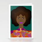 Fro melanin goddess Stationery Card Gallery Image 2