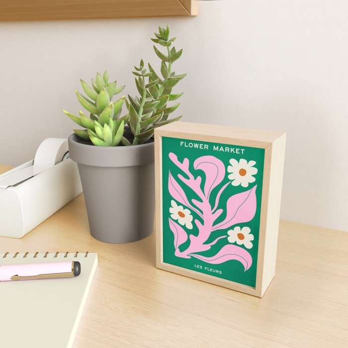 Lavender & Tropical Green: Les Fleurs | Flower Market Color Series 08 Mini Art Print Gallery Image 2