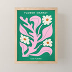 Lavender & Tropical Green: Les Fleurs | Flower Market Color Series 08 Mini Art Print Gallery Image 1