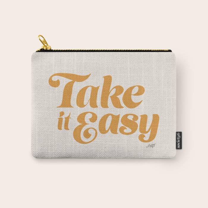 Take it Easy (Yellow Palette) Carry All Pouch Gallery Image 1