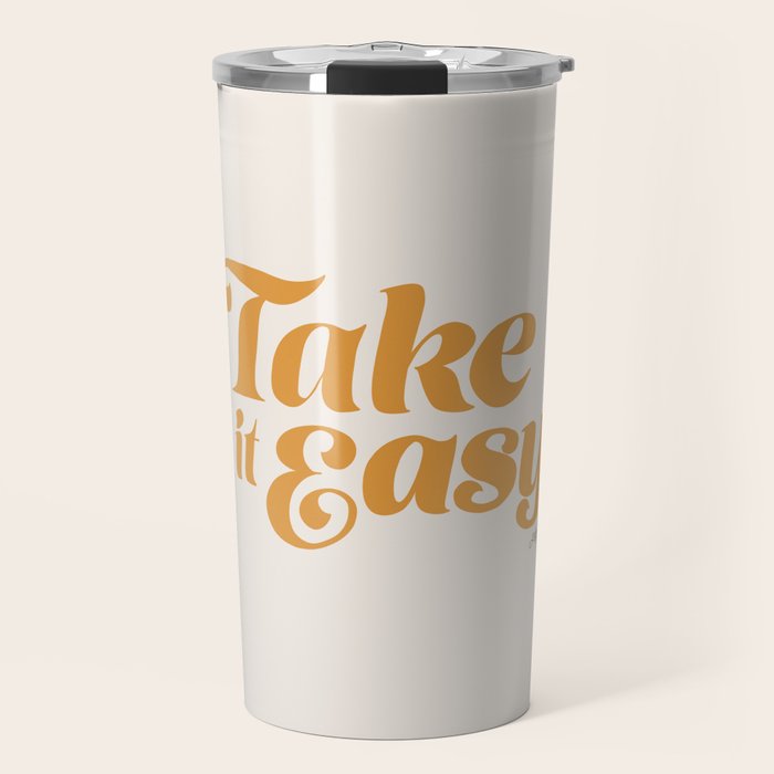 Take it Easy (Yellow Palette) Travel Mug Gallery Image 1