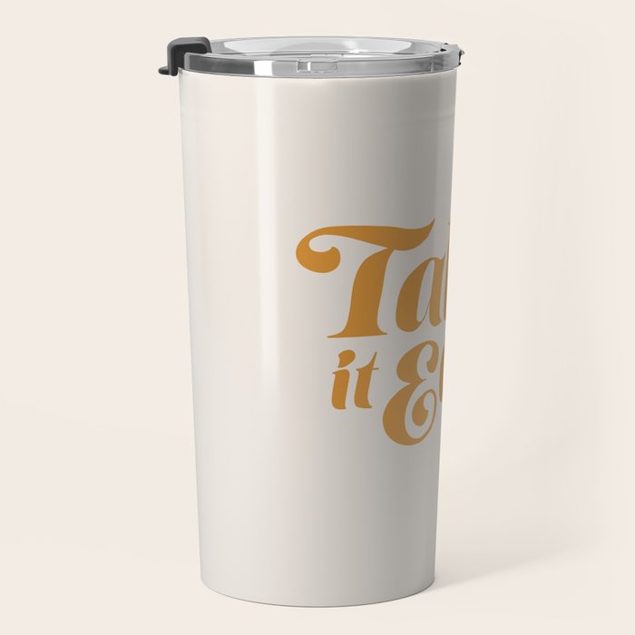 Take it Easy (Yellow Palette) Travel Mug Gallery Image 3