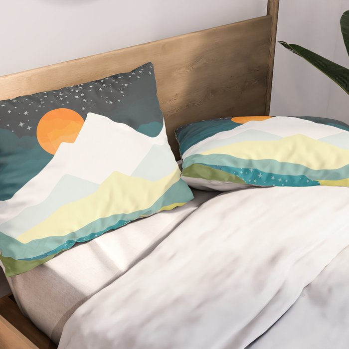 Winters Night Pillow Sham Gallery Image 2