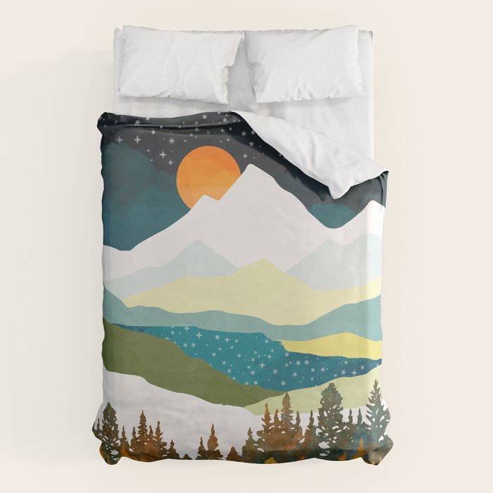 Winters Night Duvet Cover Gallery Image 6