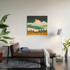 Winters Night Wood Wall Art Gallery Image 2