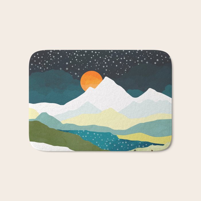 Winters Night Bath Mat Gallery Image 1