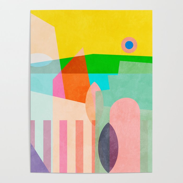 modern abstraction shapes Poster Gallery Image 4