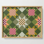 Checkerboard Quilt - Fall Colors Serving Tray Gallery Image 1