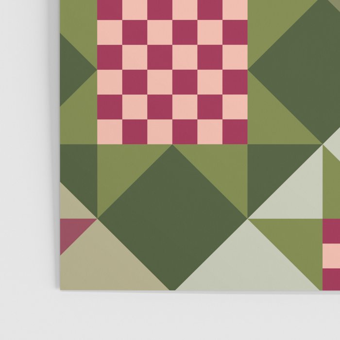 Checkerboard Quilt - Fall Colors Poster Gallery Image 3