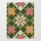Checkerboard Quilt - Fall Colors Poster Gallery Image 4