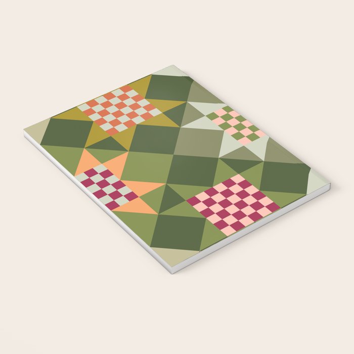 Checkerboard Quilt - Fall Colors Notebook Gallery Image 3