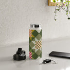 Checkerboard Quilt - Fall Colors Water Bottle Gallery Image 4