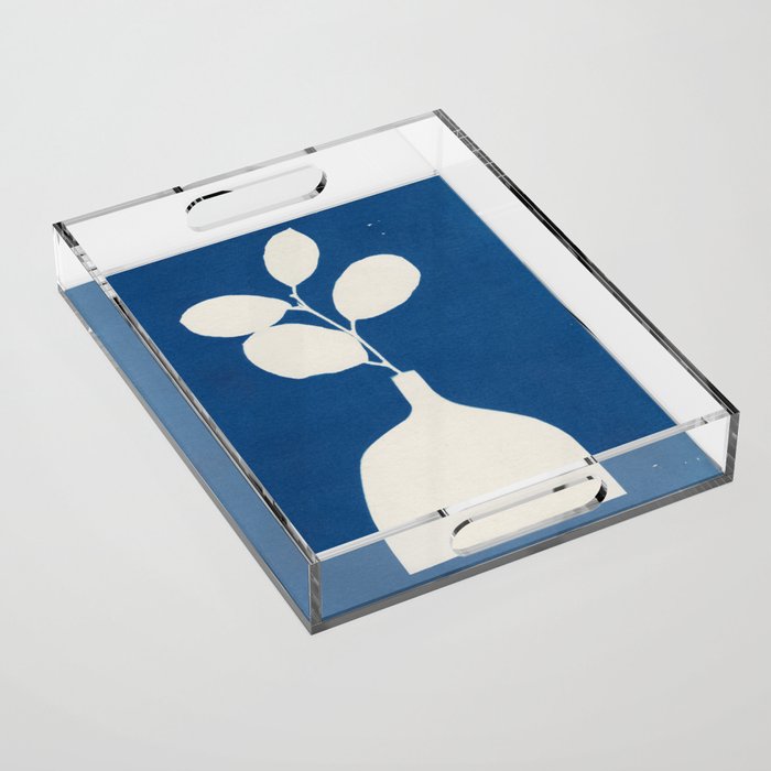 Cyanotype Still Life Studies #2 Acrylic Tray Gallery Image 1