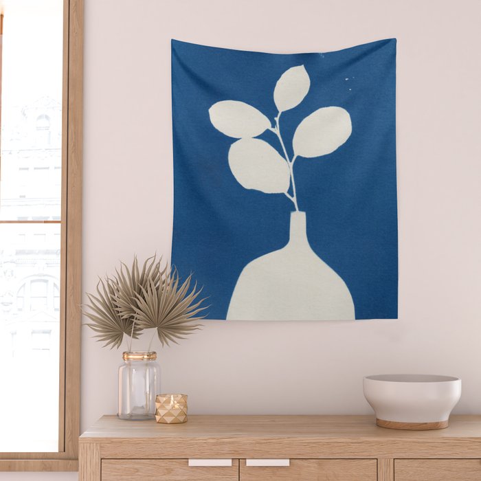 Cyanotype Still Life Studies #2 Wall Tapestry Gallery Image 2