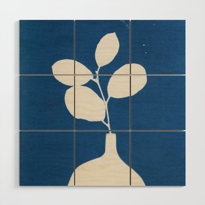 Cyanotype Still Life Studies #2 Wood Wall Art Gallery Image 1