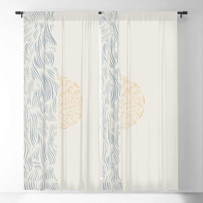 Line Abstraction landscape 001  Window Curtain Gallery Image 5