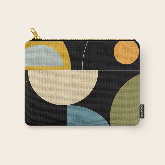 mid century geometric winter 2 Carry All Pouch Gallery Image 1