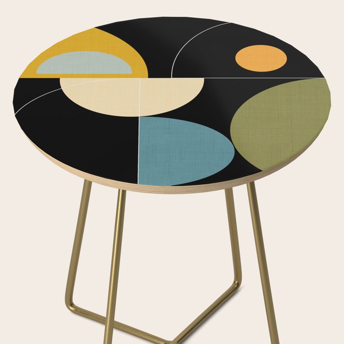 mid century geometric winter 2 Side Table Gallery Image 2