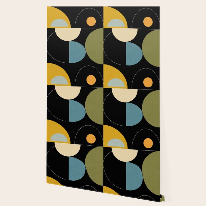 mid century geometric winter 2 Wallpaper Gallery Image 2