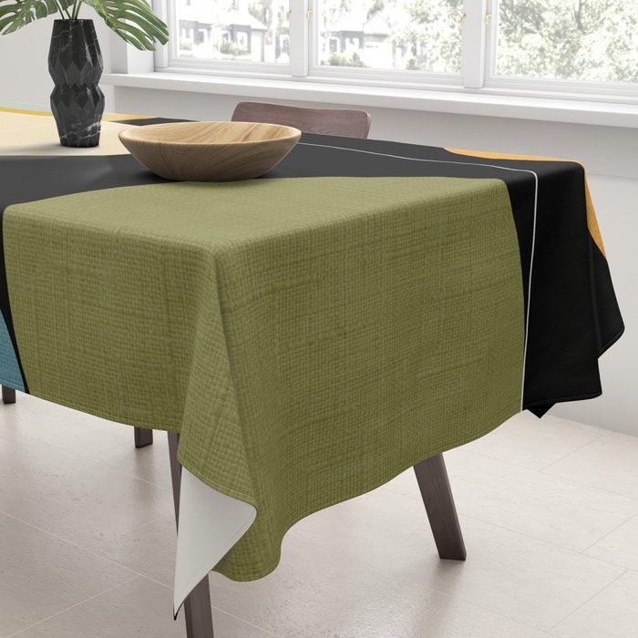 mid century geometric winter 2 Tablecloth Gallery Image 3