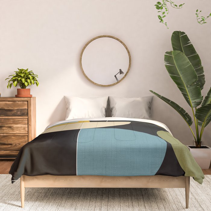 mid century geometric winter 2 Comforter Gallery Image 3