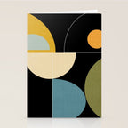 mid century geometric winter 2 Stationery Card Gallery Image 2